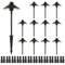 12 Pack Low Voltage Landscape Path Lights 1224V Outdoor LED Pathway Lighting  IP66 Waterproof 3W Re 0