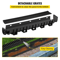 Driveway Channel Drain Kit Plastic Grate Trench Drainage System 3