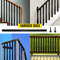 Deck Balusters Metal Deck Spindles 76 Pack Aluminum Alloy Railing Matte Black Outdoor Staircase Po 3