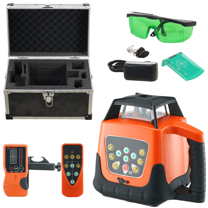 SelfLeveling 360 Rotary Green Beam Laser Level Tool Range IP66 Waterproof Remote Control Rechargeab 0