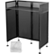 Foldable DJ Event Facade Booth Black Scrim Metal Frame With Table Top Ideal For Mobile DJs Events 0