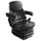 Universal Forklift Seat  Adjustable Tractor Seat With Armrests Seatbelt  Shock Absorption 0