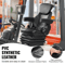 Universal Forklift Seat  Adjustable Tractor Seat With Armrests Seatbelt  Shock Absorption 2