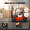 Universal Forklift Seat  Adjustable Tractor Seat With Armrests Seatbelt  Shock Absorption 7