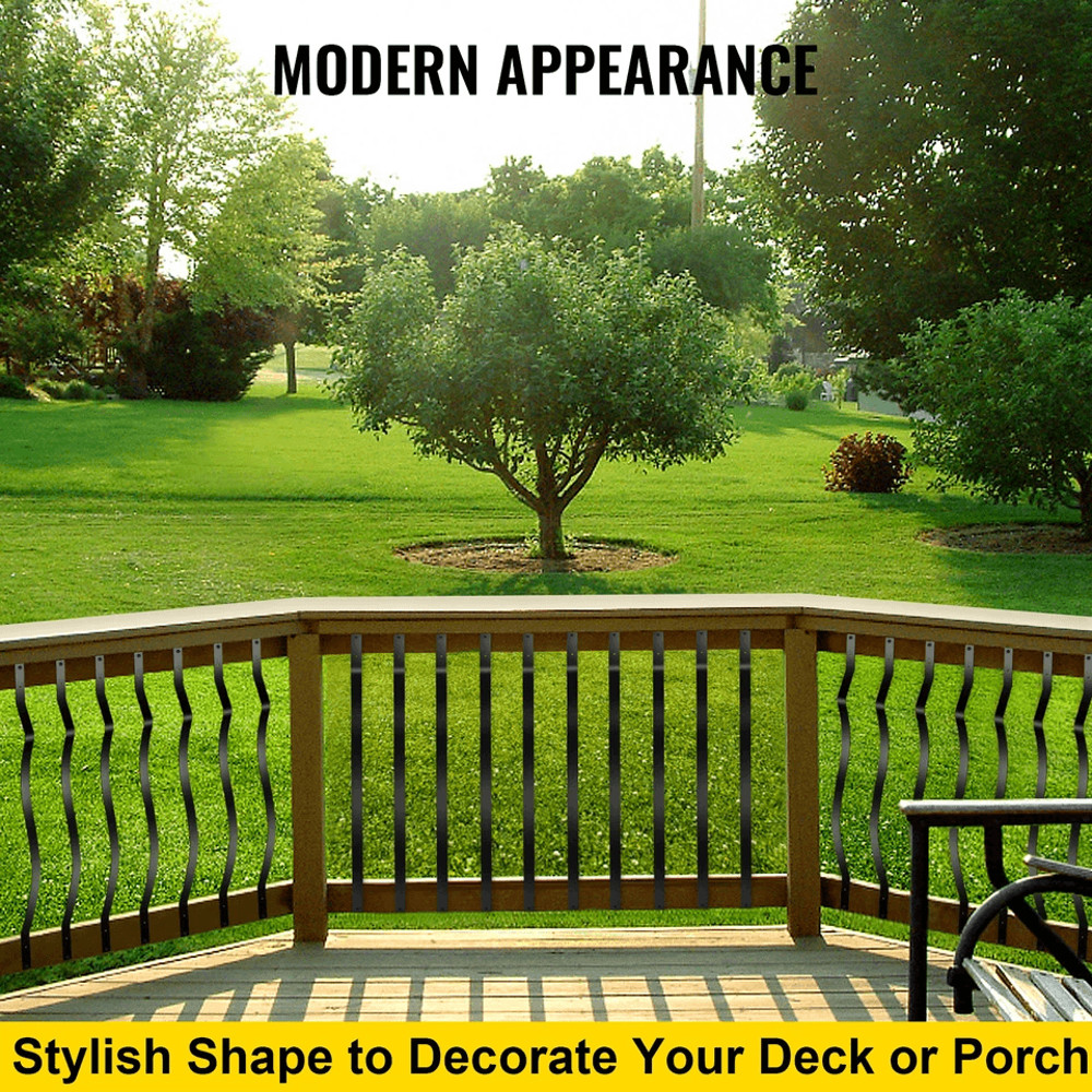 Metal Deck Balusters Aluminum Alloy Spindles With Screws For Wood  Composite Deck Railing Systems 4