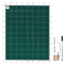 Safety Pool Cover 18x32FT  Rectangular InGround Mesh Winter Cover With Brass Anchors  Stainless Ste 0