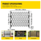 Fold Gate Single Folding Security Gate Retractable HeavyDuty Folding Door Gate With Lock Casters F 2