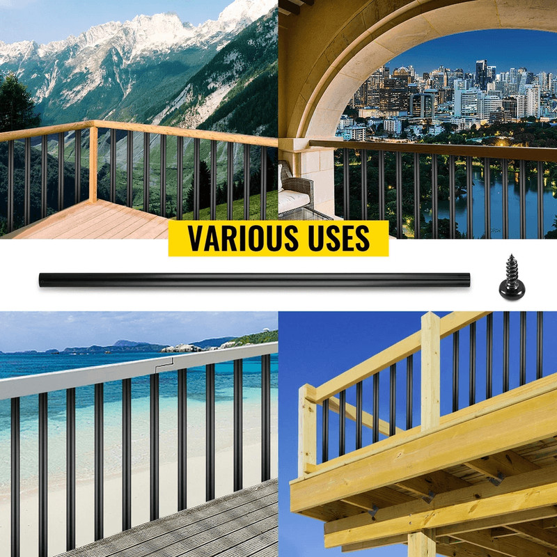 Metal Deck Spindles Aluminum Alloy Deck Balusters For Railing Systems Fences Porches WeatherResist 3