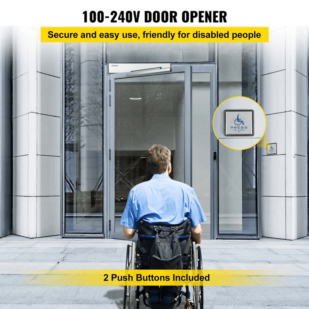 Automatic Swing Door Opener Handicap Door Opener W Wireless Controller Electric Door Opener Kit For 2