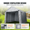 HeavyDuty Portable Storage Shelter Garage Shed Tent Outdoor Zipper Carport For Vehicles Tools  Equi 4