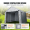 HeavyDuty Portable Storage Shelter Garage Shed Tent Outdoor Zipper Carport For Vehicles Tools Equi 4