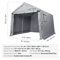 HeavyDuty Portable Storage Shelter Garage Shed Tent Outdoor Zipper Carport For Vehicles Tools Equi 11