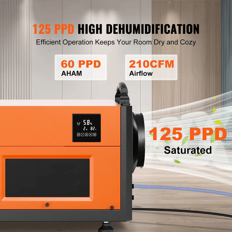 High Capacity Commercial Dehumidifier With Builtin Pump Drain Hose For Crawl Spaces And Basements 1