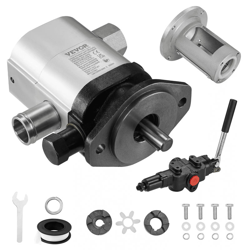 HeavyDuty VEVOR Hydraulic Log Splitter Pump Kit Gear Pump Stage With Valve Quiet Operation PSI For  0