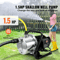 HeavyDuty Portable Garden Water Jet Pump Shallow Well Pump With Stainless Steel Jet Head High Flow 1