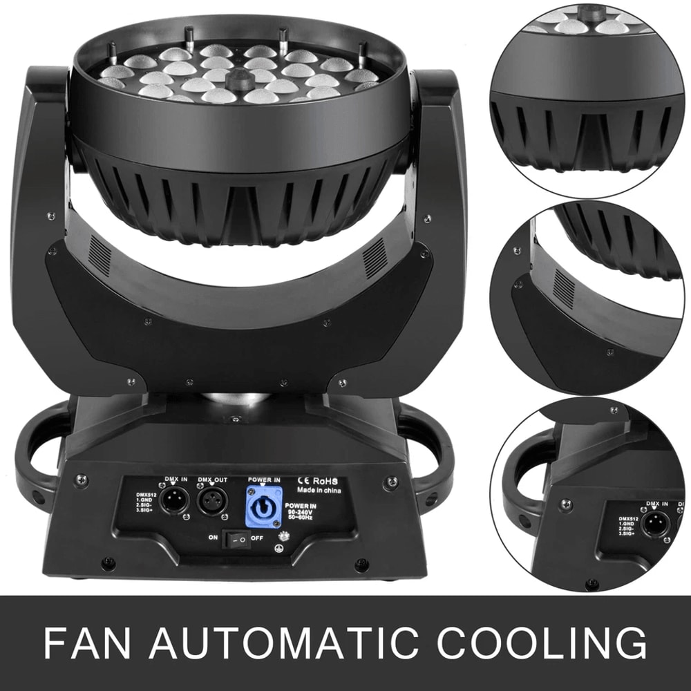 36x10W RGBW LED Zoom Moving Head Light DMX DJ Stage Projector For Disco Party Wedding Club Events 3