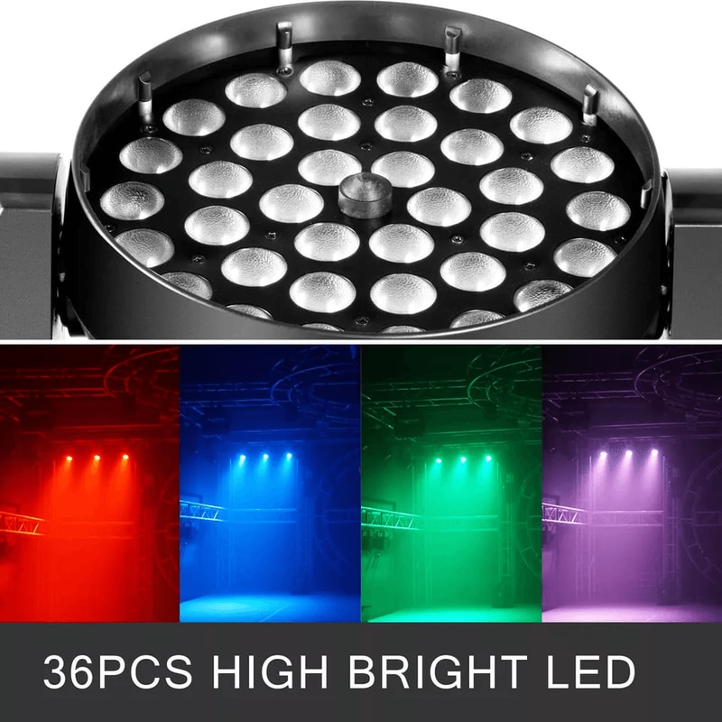 36x10W RGBW LED Zoom Moving Head Light DMX DJ Stage Projector For Disco Party Wedding Club Events 5
