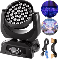 36x10w rgbw led zoom moving head light – dmx dj stage projector for disco, party, wedding, club events