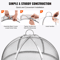 Stainless Steel Fire Pit Spark Screen Cover Round Wood Burning Mesh Lid With Handles For Outdoor Sa 4