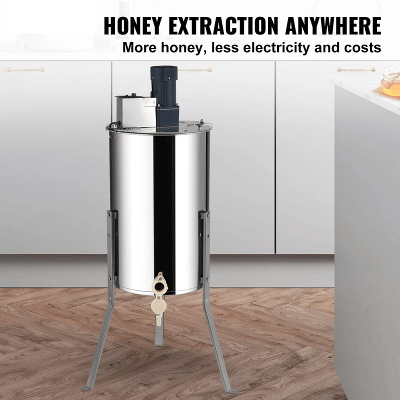 Electric Honey Extractor Stainless Steel Beekeeping Equipment With Adjustable Height Motorized Spi