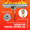 Dropin Fire Pit Pan With HShape Burner Kit 150000 BTU Stainless Steel Propane Natural Gas Firepla 4