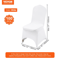 White Spandex Chair Covers Stretchable WrinkleFree Slipcovers For Weddings Banquets And Parties 4