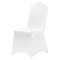 White Spandex Chair Covers Stretchable WrinkleFree Slipcovers For Weddings Banquets And Parties 0