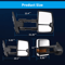 Power Heated Tow Mirrors For Chevy Silverado Sierra Pair With Turn Signal Manual Folding 9