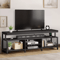 Modern LED TV Stand With Power Outlets Entertainment Media Console For TV With RGB Lights Adjustab 1