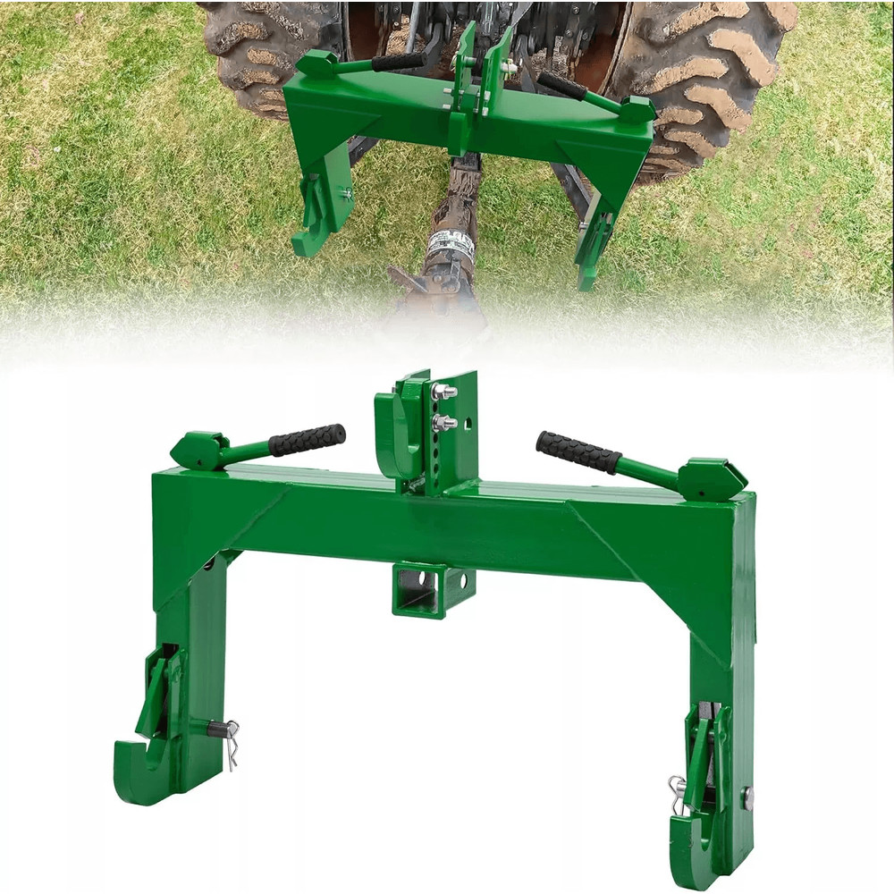 HeavyDuty Quick Hitch For Category Tractors With Receiver Steel Adapter For Landscaping  Constructi 0