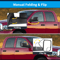 Power Heated FlipUp Tow Mirrors Pair For Dodge Ram Manual Folding Black 2