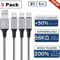 USB C TypeC Braided Charger Cables Fast Charging Data Sync Cord Set For Android Phones Tablets 7