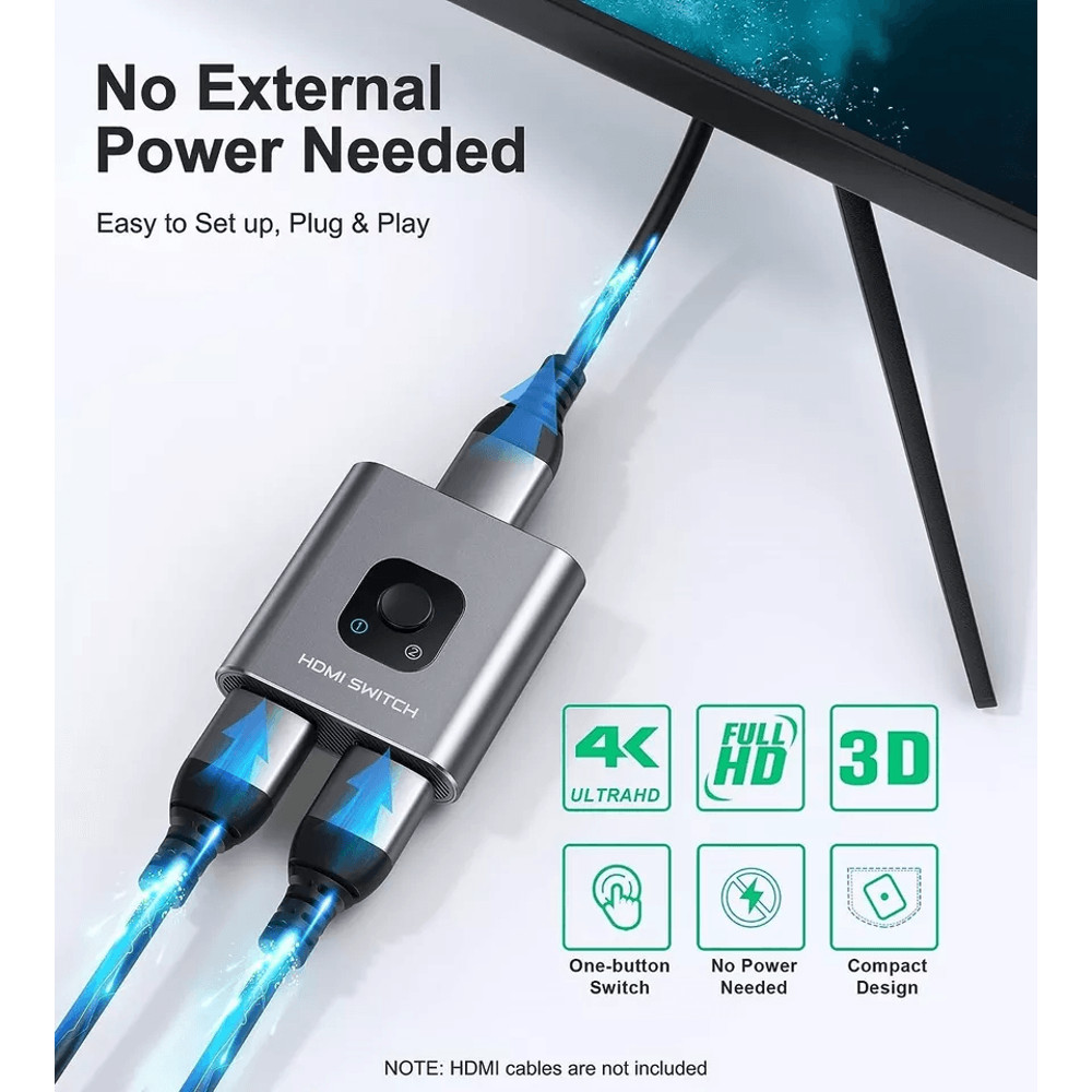 Bi Directional 4K HDMI Switch Splitter HUB Supports 4K60Hz HDR HDCP 1