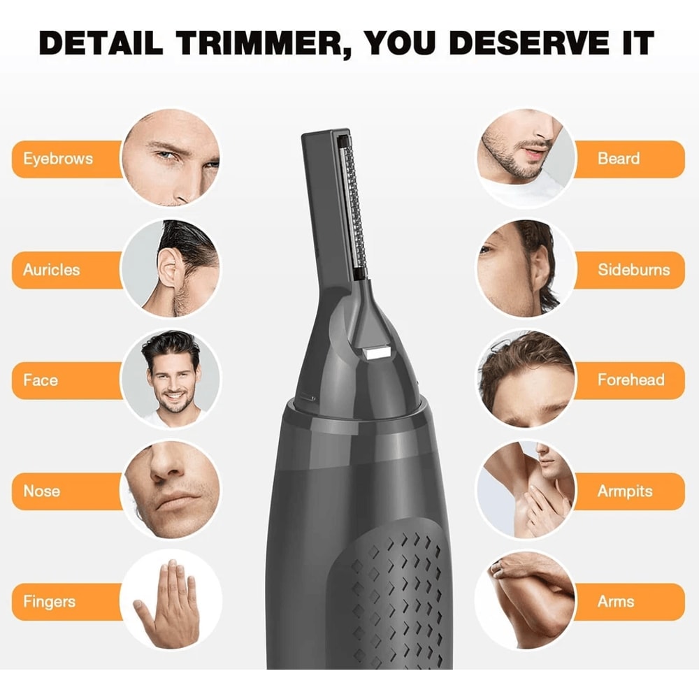 All In One Nose Ear Face Neck Eyebrow Mustache Beard Trimmer Shaver Clipper USB Rechargeable Hair G 1