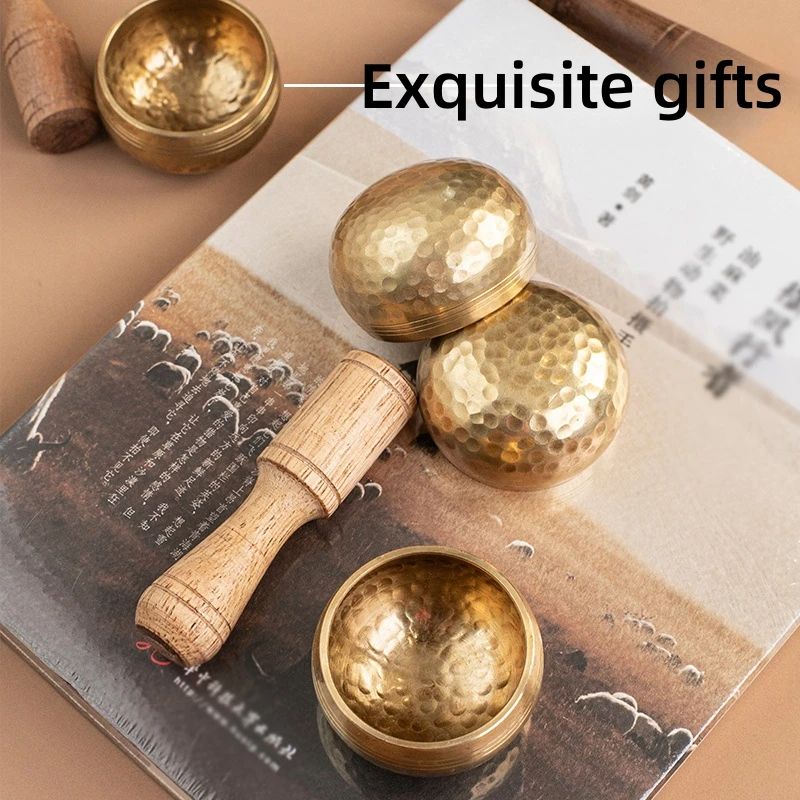 Miwayer Mini Tibetan Singing Bowl Handmade In Nepal Buddha Thumb Bowl For Meditation Yoga Stress Re 2