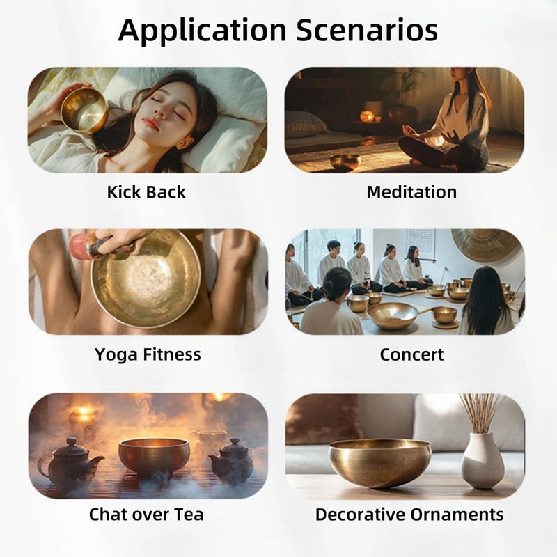 Miwayer Mini Tibetan Singing Bowl Handmade In Nepal Buddha Thumb Bowl For Meditation Yoga Stress Re 9