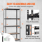 Heavy Duty 5 Tier Storage Shelving Unit Adjustable Garage Storage Rack 3