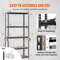Heavy Duty 5 Tier Storage Shelving Unit Adjustable Garage Storage Rack 3