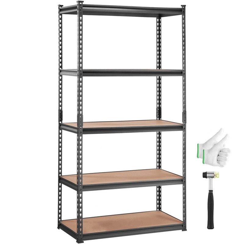 Heavy Duty 5 Tier Storage Shelving Unit Adjustable Garage Storage Rack 0