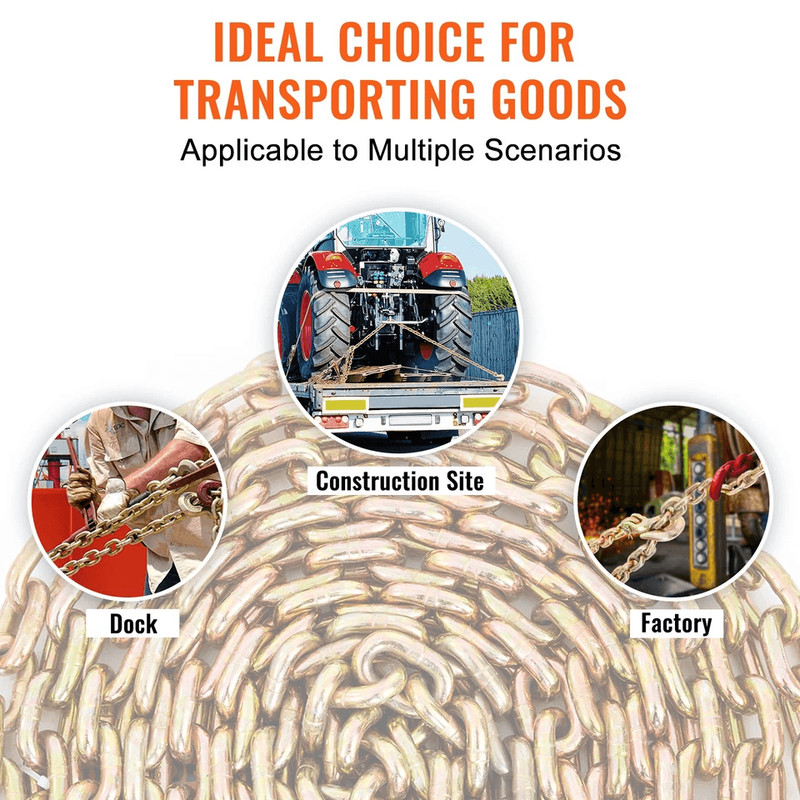 Binder Chain G80 Tow Chain With Hooks Heavy Duty Transport Chain 4