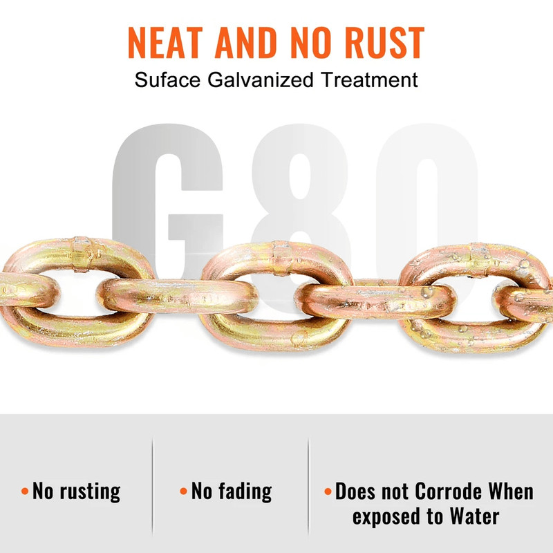 Binder Chain G80 Tow Chain With Hooks Heavy Duty Transport Chain 6