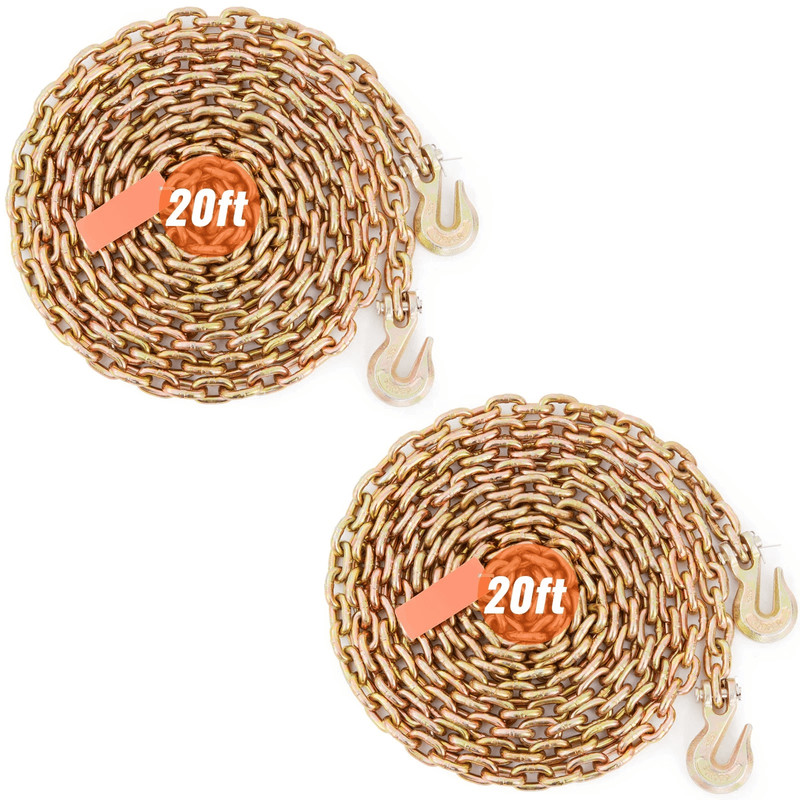 Binder Chain G80 Tow Chain With Hooks Heavy Duty Transport Chain 0