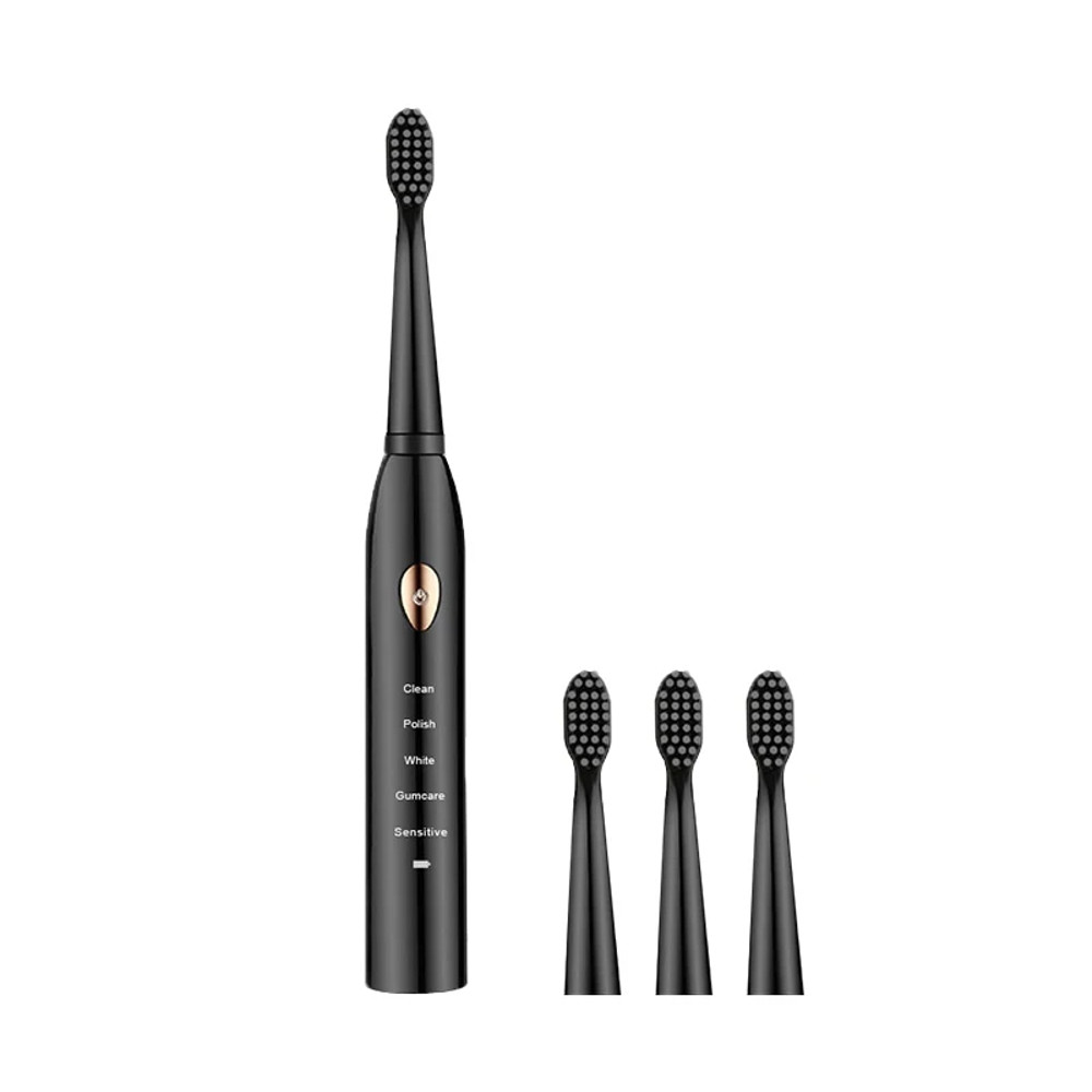 Classic Acoustic Electric Toothbrush for Adults, 5-Gear Mode, USB Charging & IPX7 Waterproof, Ultra-Sonic Deep Cleaning