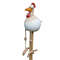 Funny Big Eyed Chicken Statue Long Foot Hen Sculpture For Garden Fence  Lawn Wooden Stake Decoratio 6