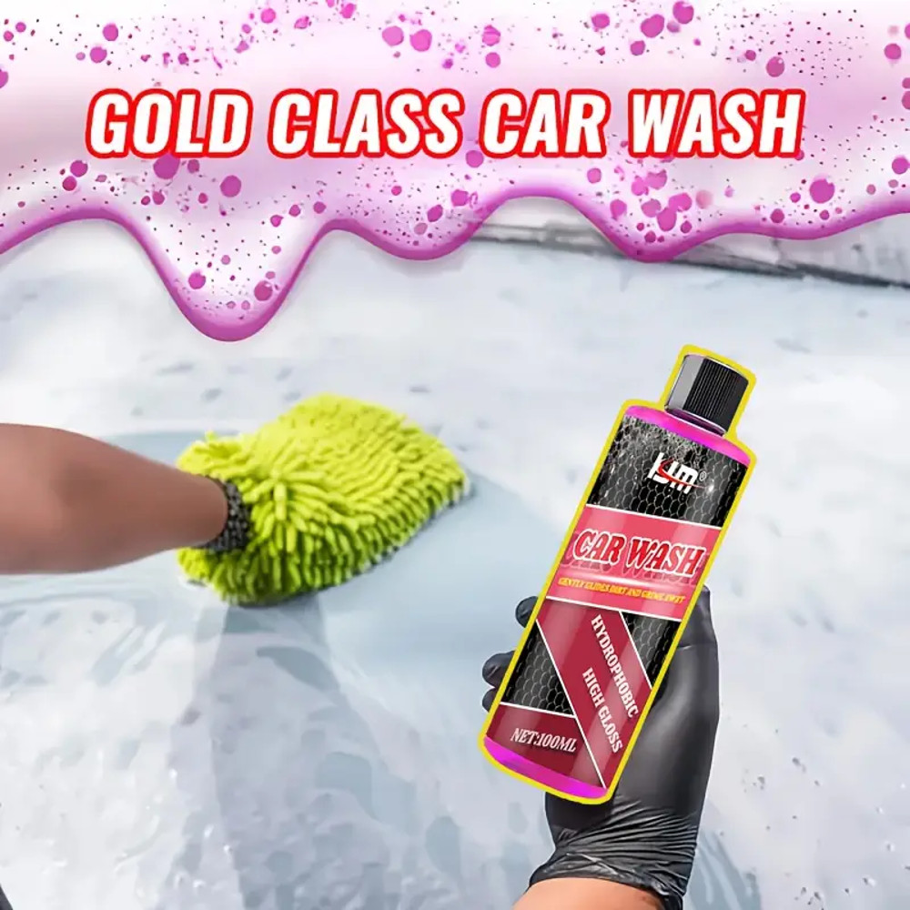 Car exterior maintenance car wash liquid,high foam cleaner 100ml,suitable for cars,truck,motorcycles,with super whitening effect