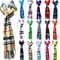 Plaid Cashmere Scarf Men Women Winter 13