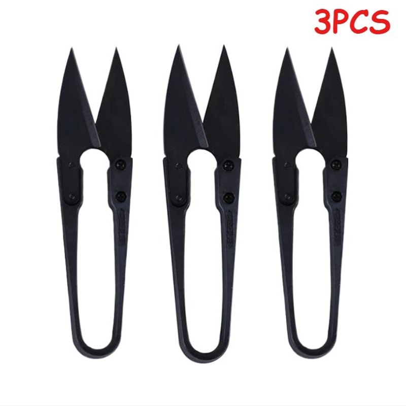 Cross Stitch Scissors Black Ushaped Small Scissors Household Thread Clippers Hot Scissors For Fabri 5