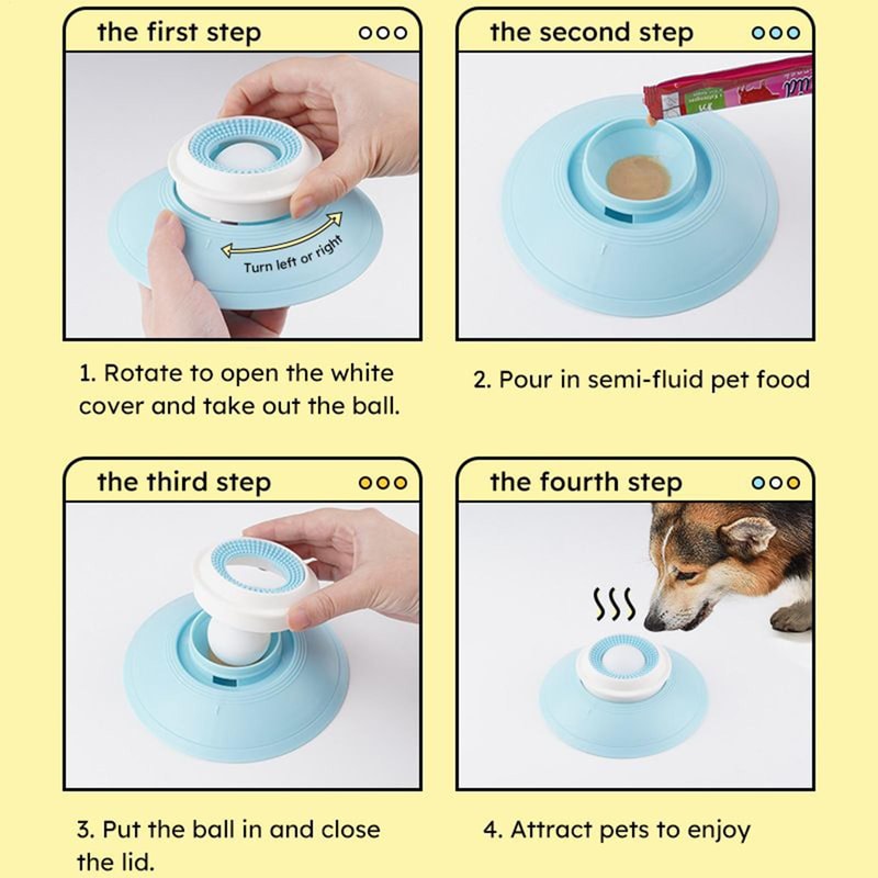 Interactive Dog Lick Toy Slow Feeder Treat Dispenser For Puppy Training 3
