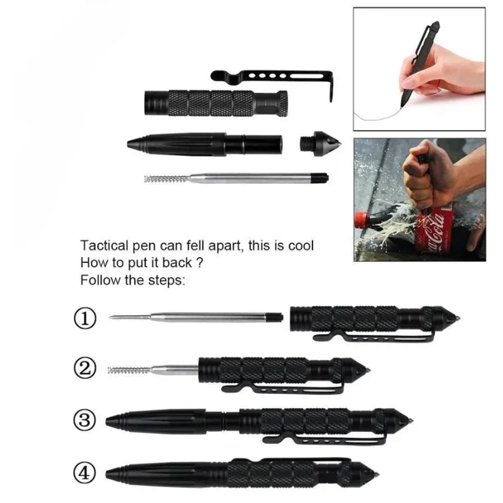 Ultimate Tactical Survival Pen Self Defense Emergency Escape Tool With Glass Breaker 4