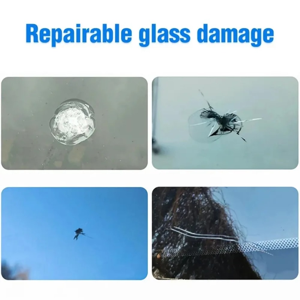 Clear View Pro Windshield Repair Kit DIY Windshield Repair Kit For Cracks Chips Glass Scratches 2
